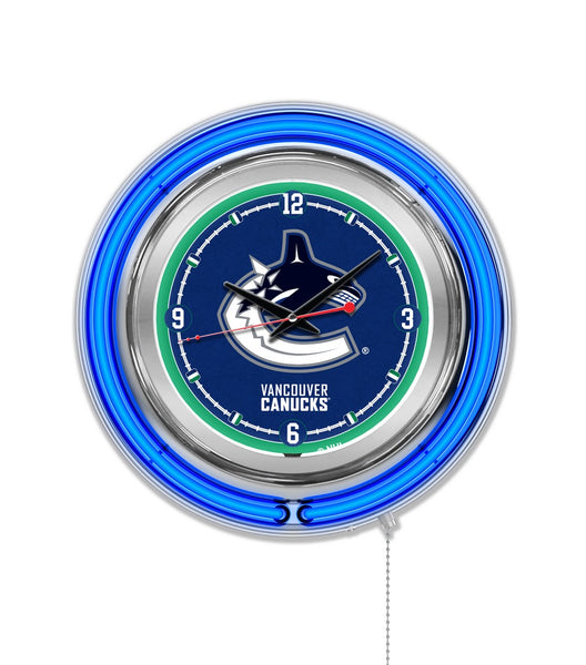 15" Vancouver Canucks Neon Clock