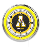 19" Appalachian State Mountaineers Neon Clock