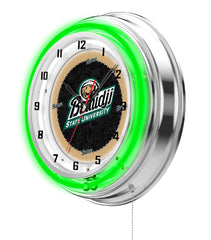 19" Bemidji State Beavers Officially Licensed Neon Clock Wall Decor