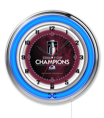 19" Colorado Avalanche 2022 Stanley Cup Neon Clock