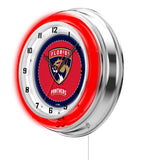 19" Florida Panthers Neon Clock