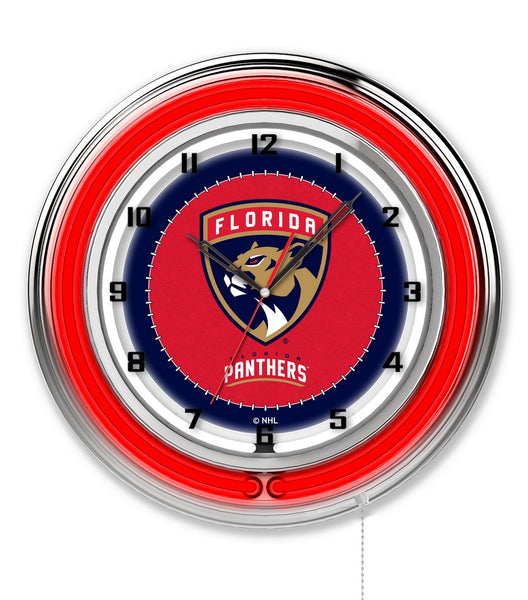 19" Florida Panthers Neon Clock