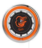 19" Baltimore Orioles Neon Clock