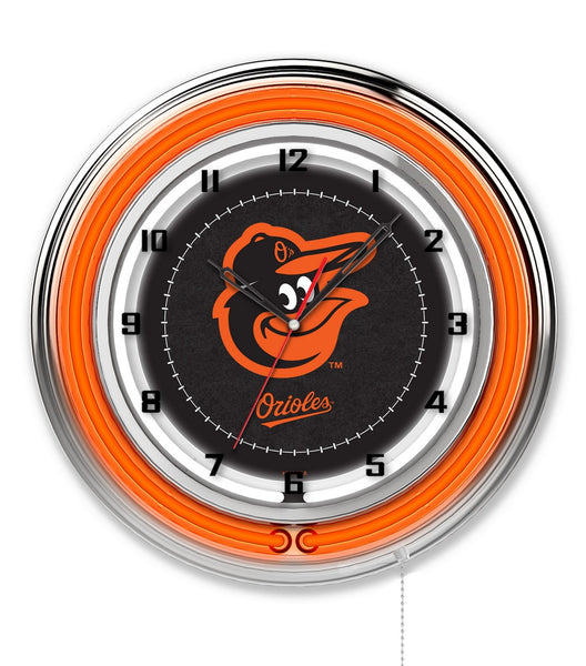 19" Baltimore Orioles Neon Clock