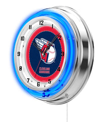 19" Cleveland Guardians Neon Clock