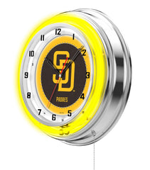 19" San Diego Padres Neon Clock