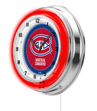 19" Montreal Canadians Neon Clock