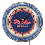 19" NCAA Neon Clocks (Alabama - Pitt)