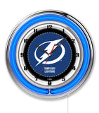19" Tampa Bay Lightning Neon Clock