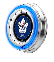 Toronto Maple Leafs Officially Licensed Logo Neon Clock Wall Decor