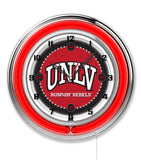 19" UNLV Neon Clock | UNLV Runnin' Rebels Retro Neon Clock