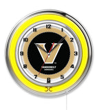 19" Vanderbilt Commodores Neon Clock