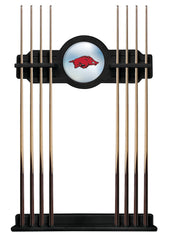University of Arkansas Cue Rack with Black Finish