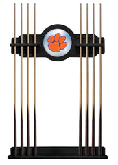 Clemson University Cue Rack with Black Finish