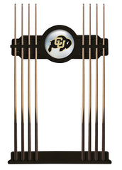 University of Colorado Cue Rack with Black Finish