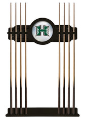University of Hawaii Cue Rack with Black Finish