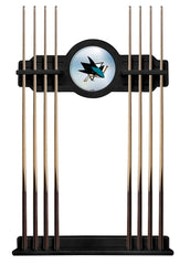 San Jose Sharks Cue Rack with Black Finish