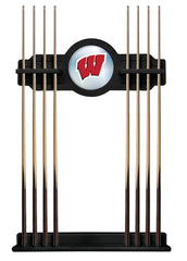 University of Wisconsin W Block Cue Rack with Black Finish