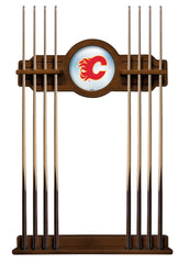 Calgary Flames Cue Rack with Chardonnay Finish