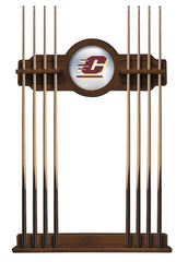 Central Michigan University Cue Rack with Chardonnay Finish