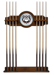 University of Georgia Bulldog Cue Rack with Chardonnay Finish