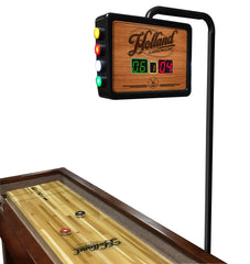 Non-Logo Chardonnay Shuffleboard Scoring Unit on Table