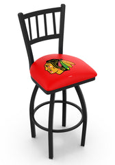 Chicago Blackhawks NHL L018 Bar Stool | 25", 30", 36" Seat Height Chicago Blackhawks Ice Hockey Barstool