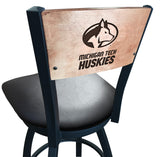 Michigan Tech University Huskies L038 Laser Engraved Bar Stool by Holland Bar Stool