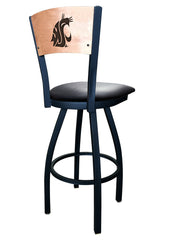 Washington State Cougars L038 Laser Engraved Bar Stool by Holland Bar Stool