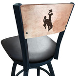 Wyoming Cowboys L038 Laser Engraved Bar Stool by Holland Bar Stool
