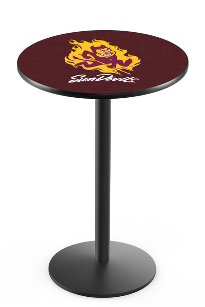 L214 Black Wrinkle Arizona State Sun Devils Sparky Pub Table