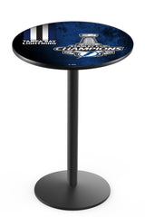 L214 Black Wrinkle Tampa Bay Lightning 2021 Stanley Cup Pub Table