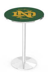 L214 Chrome Notre Dame Vintage Pub Table