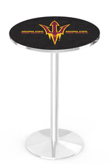 Arizona State Sun Devils L214 Chrome Pub Table