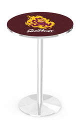 Arizona State Sun Devils Sparky L214 Chrome Pub Table