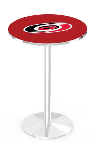 L214 Chrome Carolina Hurricanes Pub Table