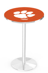 L214 Chrome Clemson Tigers Pub Table