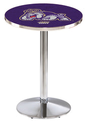 L214 Chrome James Madison Dukes Pub Table