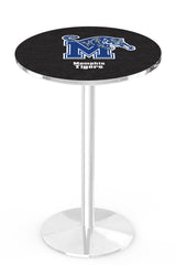 L214 Chrome Memphis Tigers Pub Table