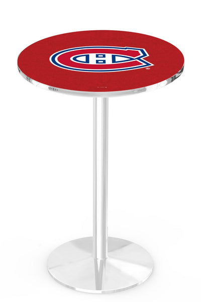 L214 Chrome Montreal Canadians Pub Table