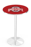 L214 Chrome Ohio State Buckeyes Pub Table