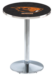 L214 Chrome Oregon State Beavers Pub Table