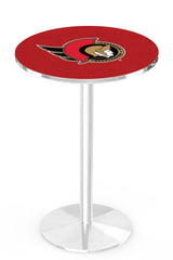 L214 Chrome Ottawa Senators Pub Table