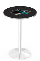 L214 Chrome San Jose Sharks Pub Table