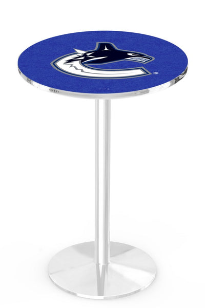 L214 Chrome Vancouver Canucks Pub Table