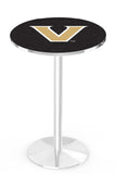 L214 Chrome Vanderbilt Commodores Pub Table