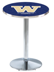 L214 Chrome Washington Huskies Pub Table