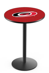 L214 Black Wrinkle Carolina Hurricanes Pub Table