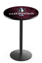 L214 Black Wrinkle Colorado Avalanche 2022 Stanley Cup Pub Table