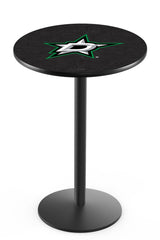 L214 Black Wrinkle Dallas Stars Pub Table